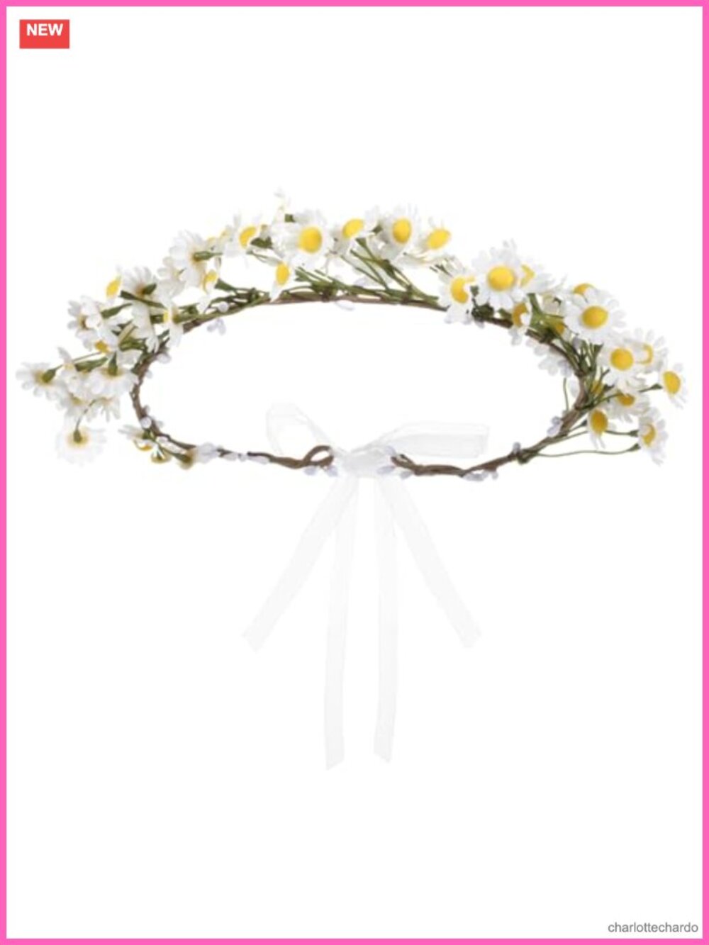 Handcrafted Floral Headband Boho Crown Adjustable Wedding Festivals